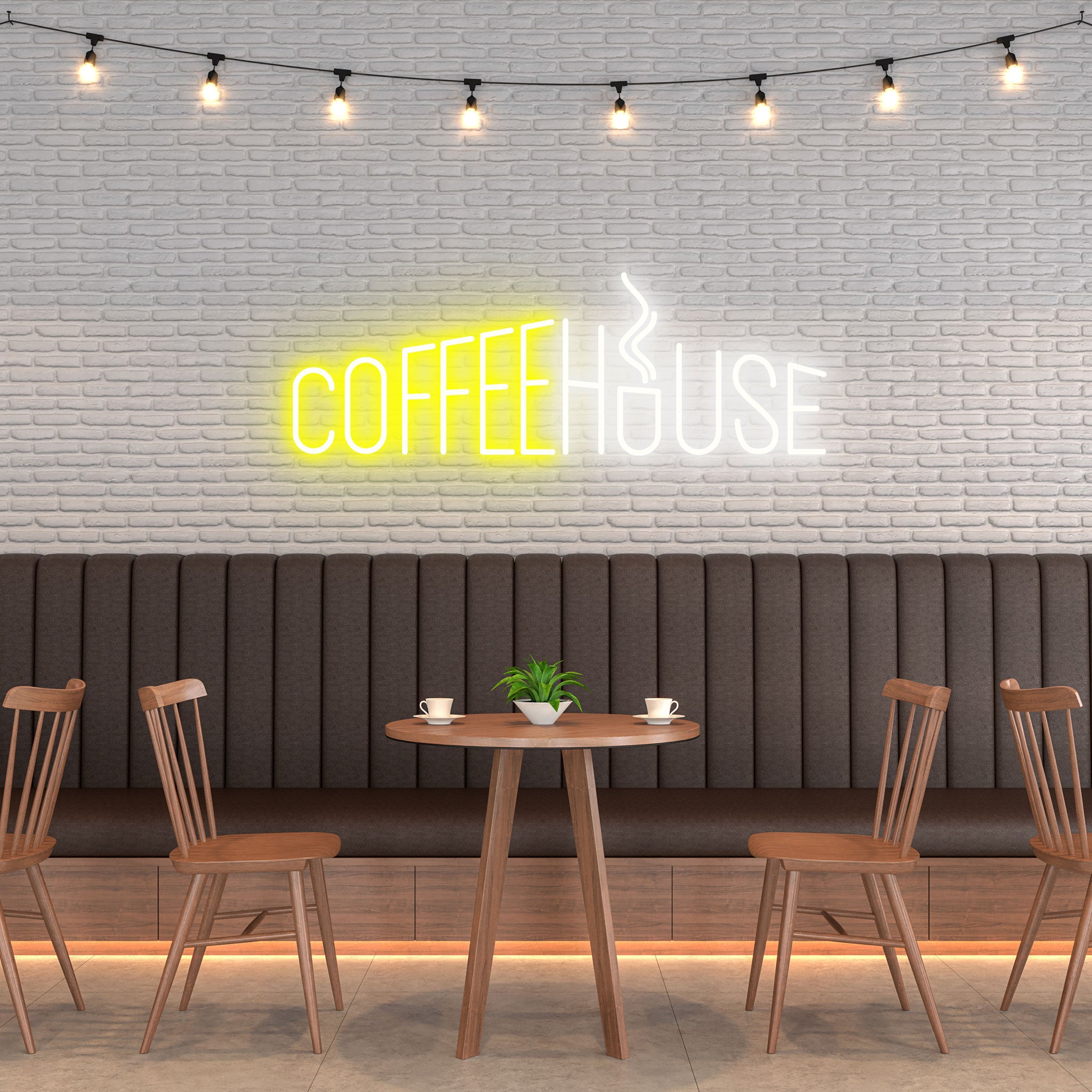Coffee House - Neon Sign - Café Venue