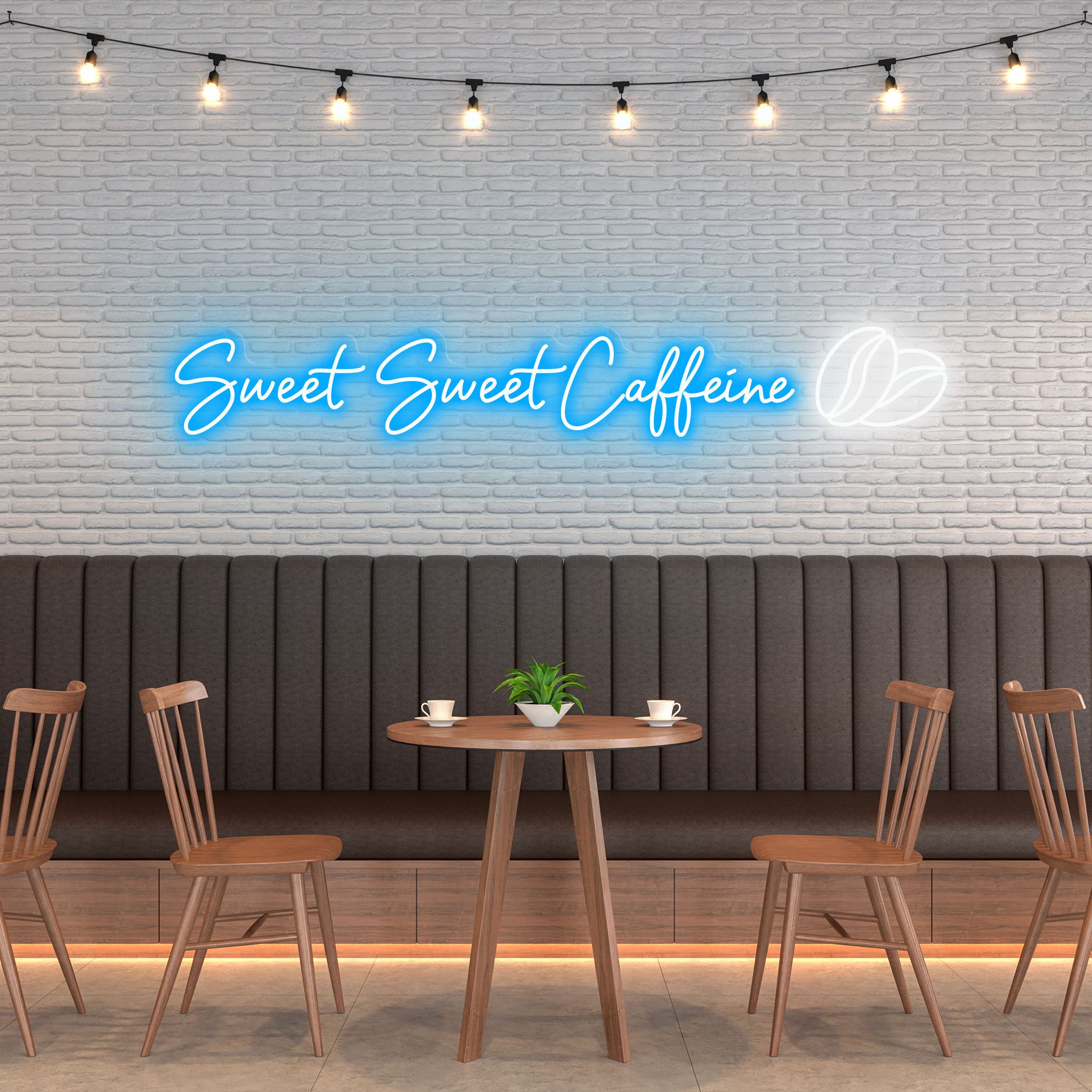 Sweet Sweet Caffeine - Neon Sign - Café Venue