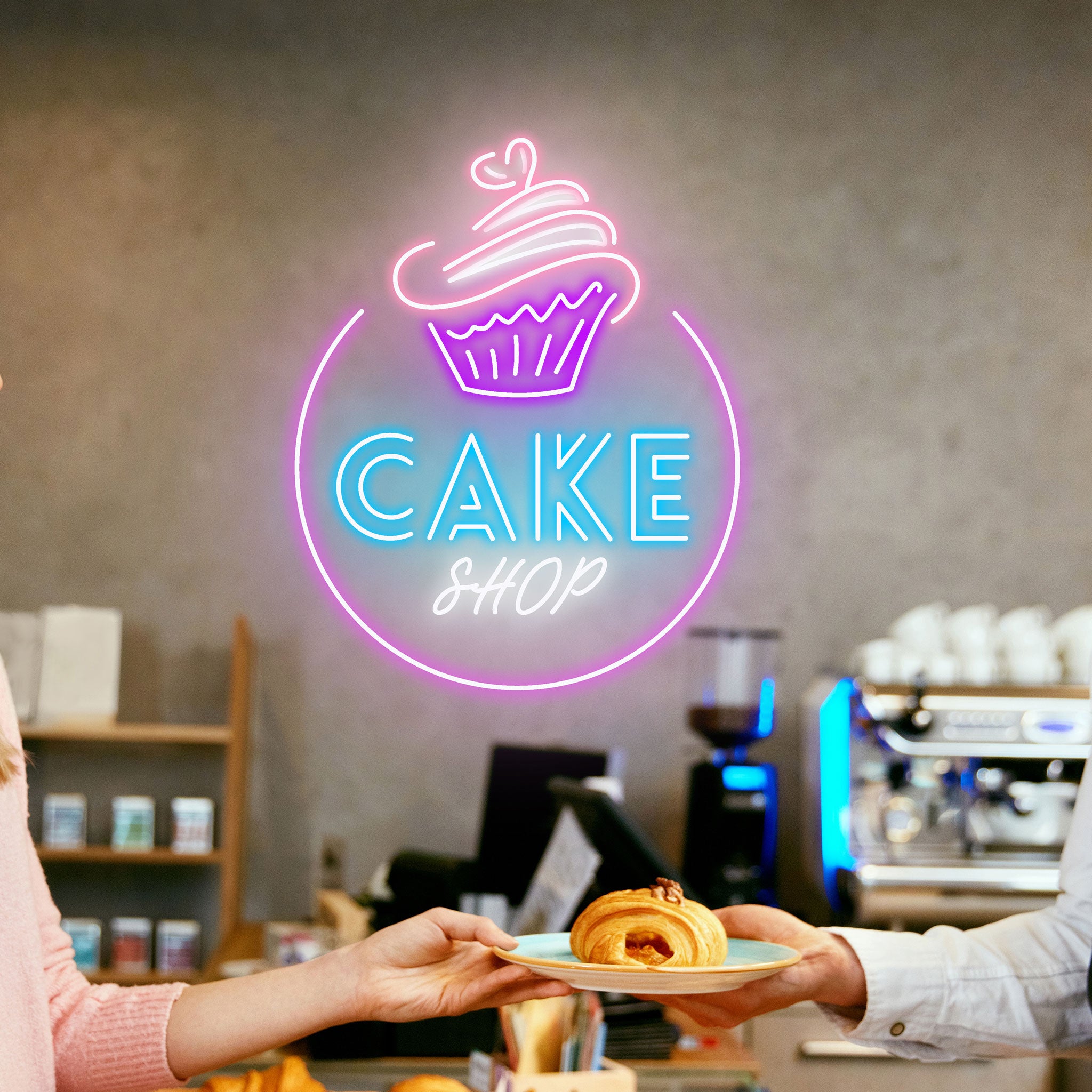 Cake Shop - Neon Sign - Ice Cream Bar / Dessert Bar