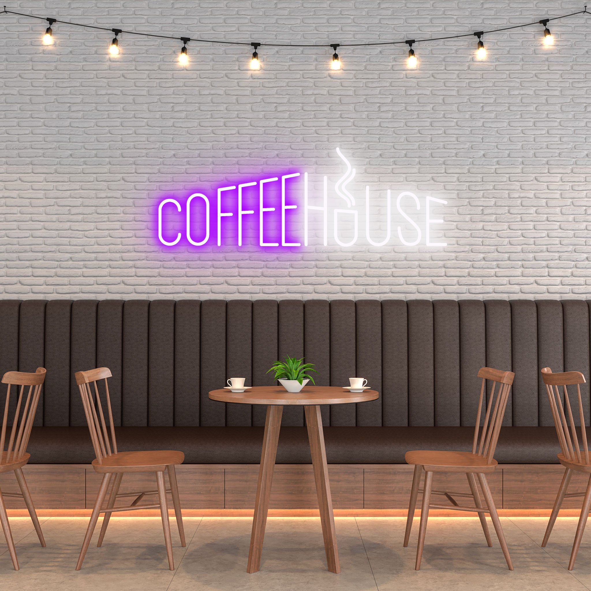 Coffee House - Neon Sign - Café Venue