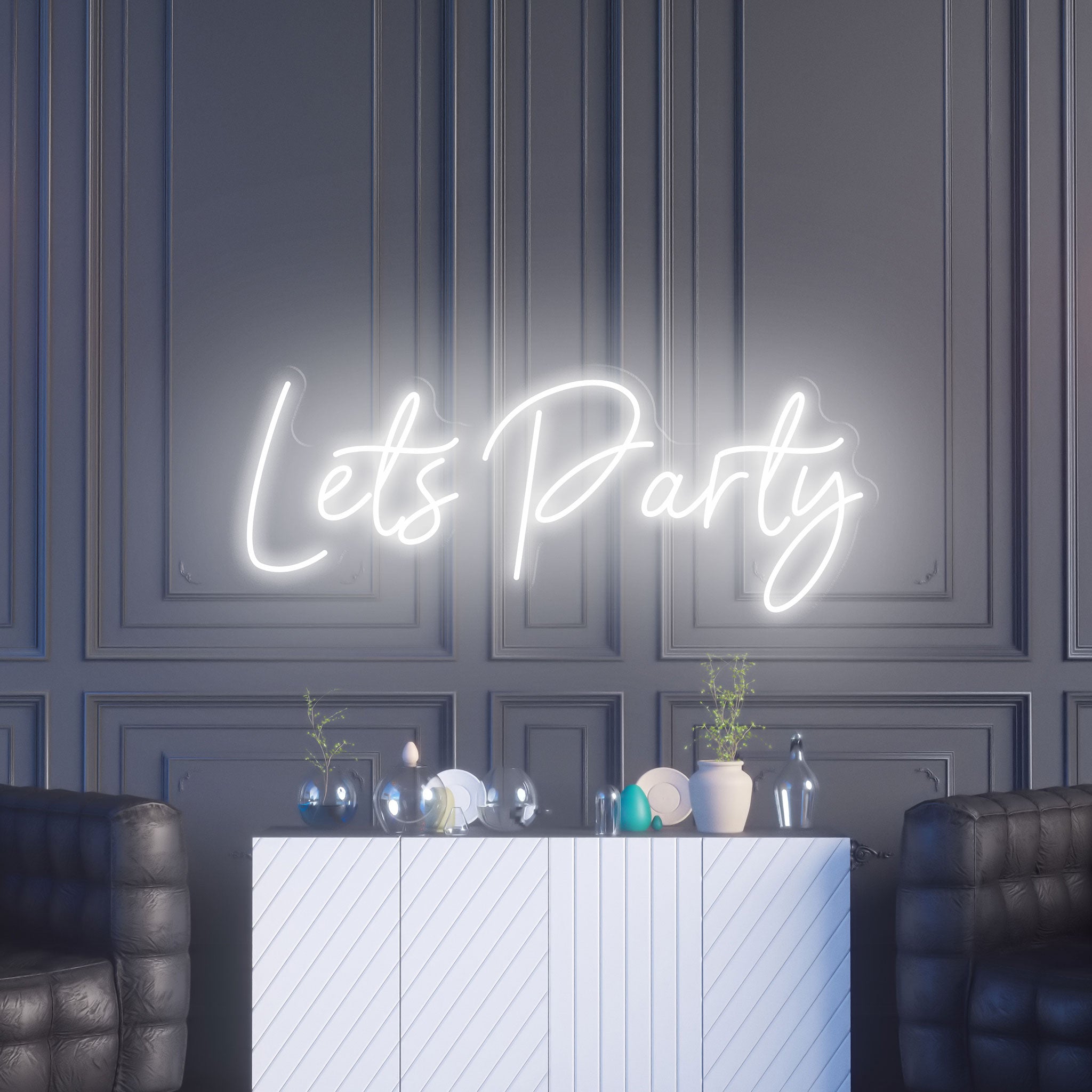Lets Party - Neon Sign - Bar/Club/Party Celebration Event