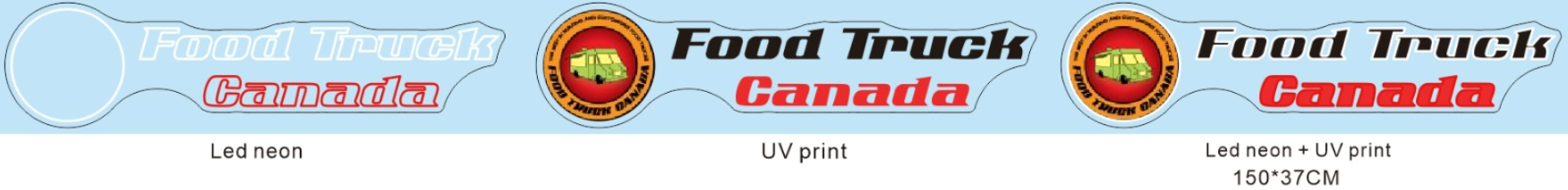 Custom Neon 'Food Truck Canada' [+ 2 FREE Bonus Items] ~ COST PRICE / SAMPLE