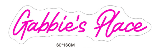 Custom Neon 'Gabbie's Place' [+ 2 FREE Bonus Items] ~$175  OFF