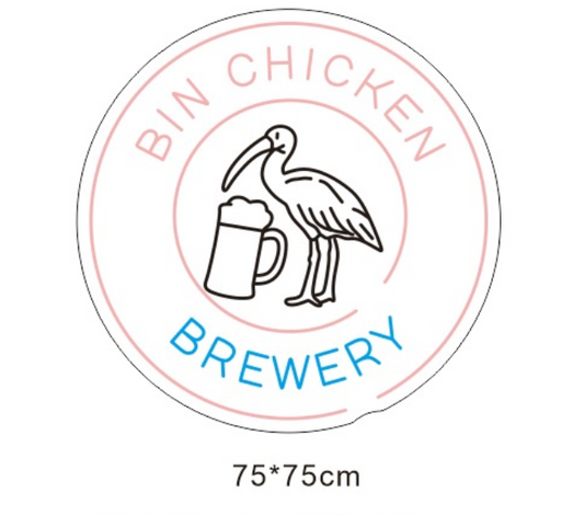 Custom Neon 'Bin Chicken Brewery' [+ 2 FREE Bonus Items] ~$150 OFF