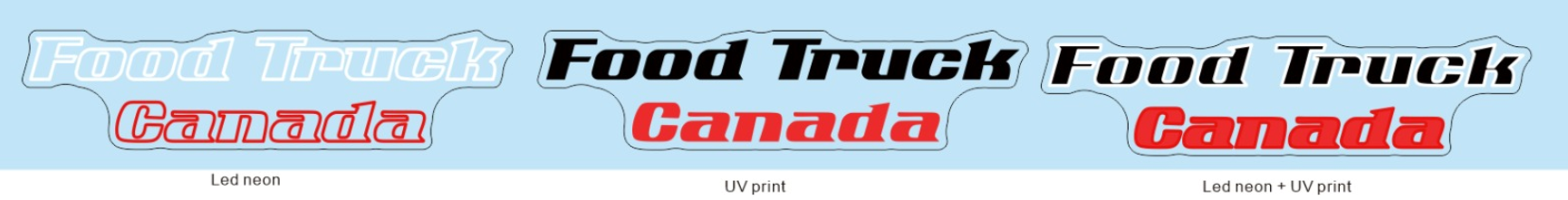 Custom Neon 'Food Truck Canada' [+ 2 FREE Bonus Items] ~ COST PRICE / SAMPLE