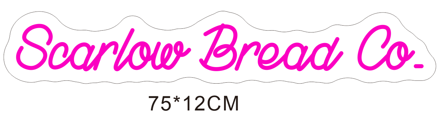 Custom Neon 'Scarlow Bread Co.’ [+ 2 FREE Bonus Items] ~$50 OFF