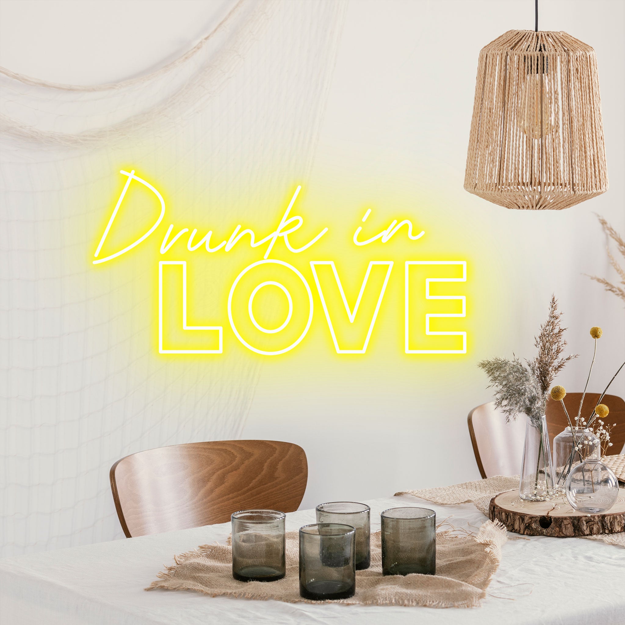 Drunk In Love  - Neon Sign - Wedding Engagement Event