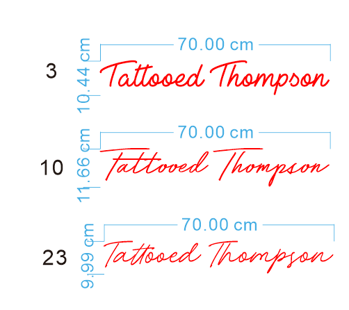 Custom Neon 'Tattooed Thompson' Logo [+ 2 FREE Bonus Items] ~$150 OFF