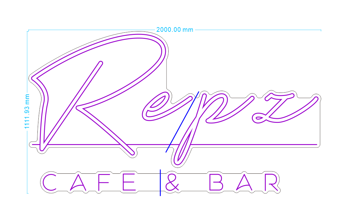 Custom Neon 'Repz Cafe & Bar' [+ 2 FREE Bonus Items] ~$100 OFF