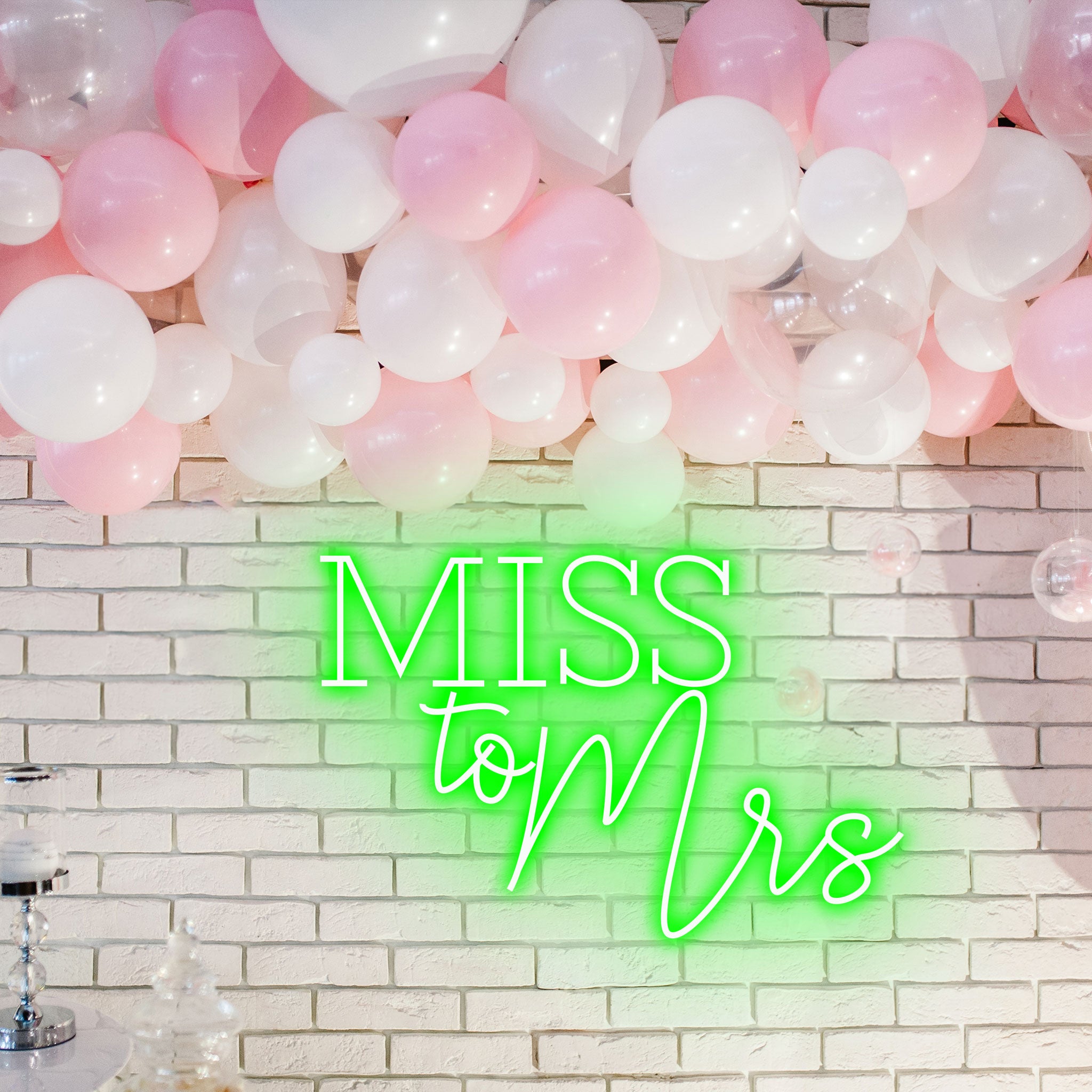 Miss to Mrs - Neon Sign - Wedding Engagement Event