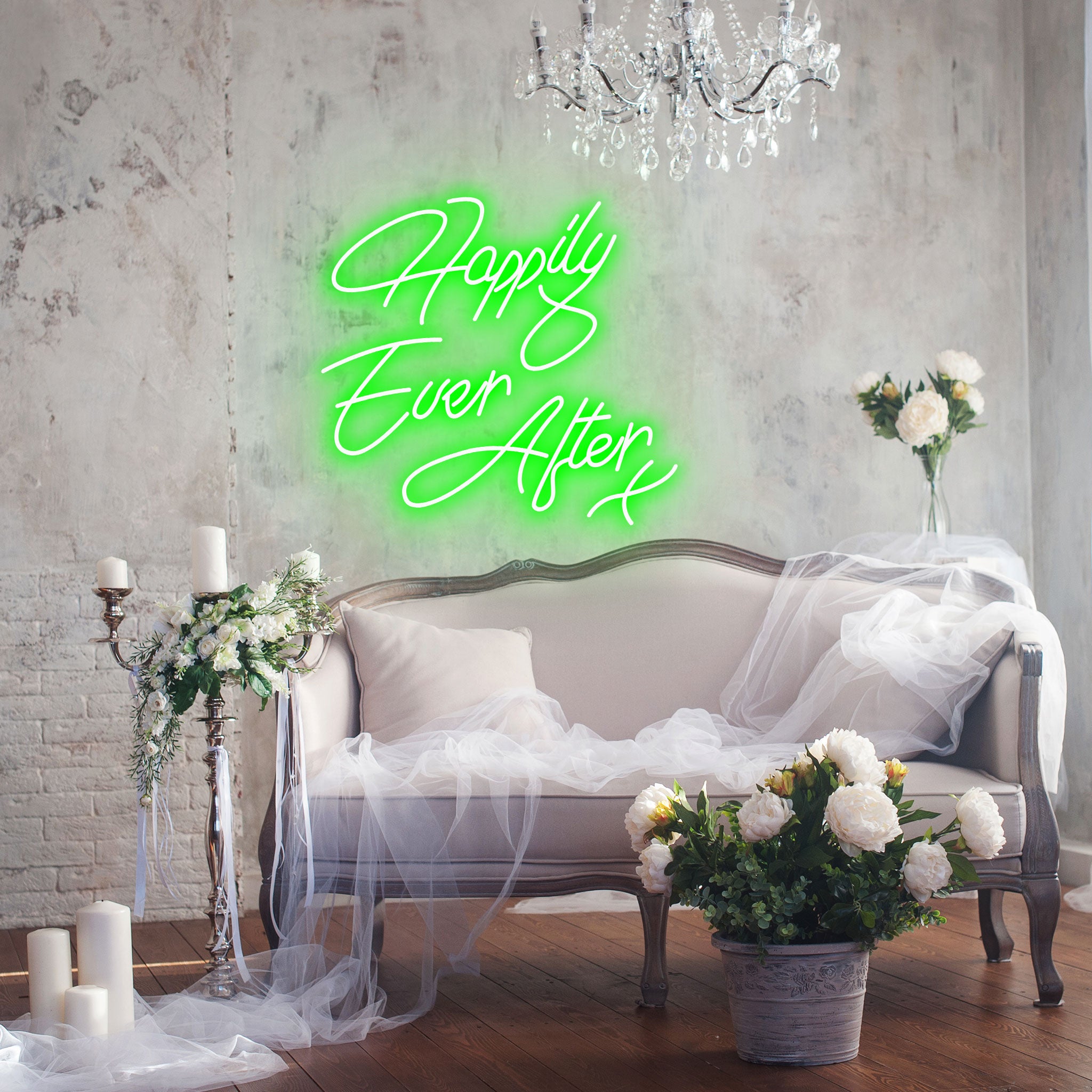 Happily Ever After - Neon Sign - Wedding Engagement Event