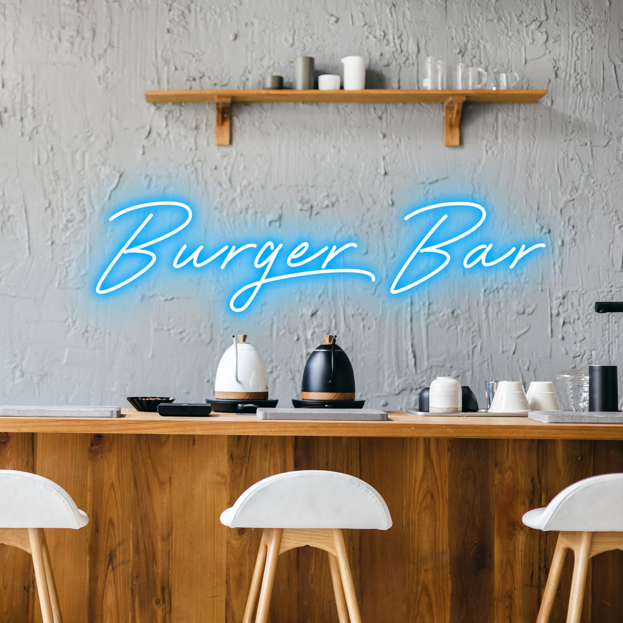 Burger Bar - Neon Sign - Burger Venue