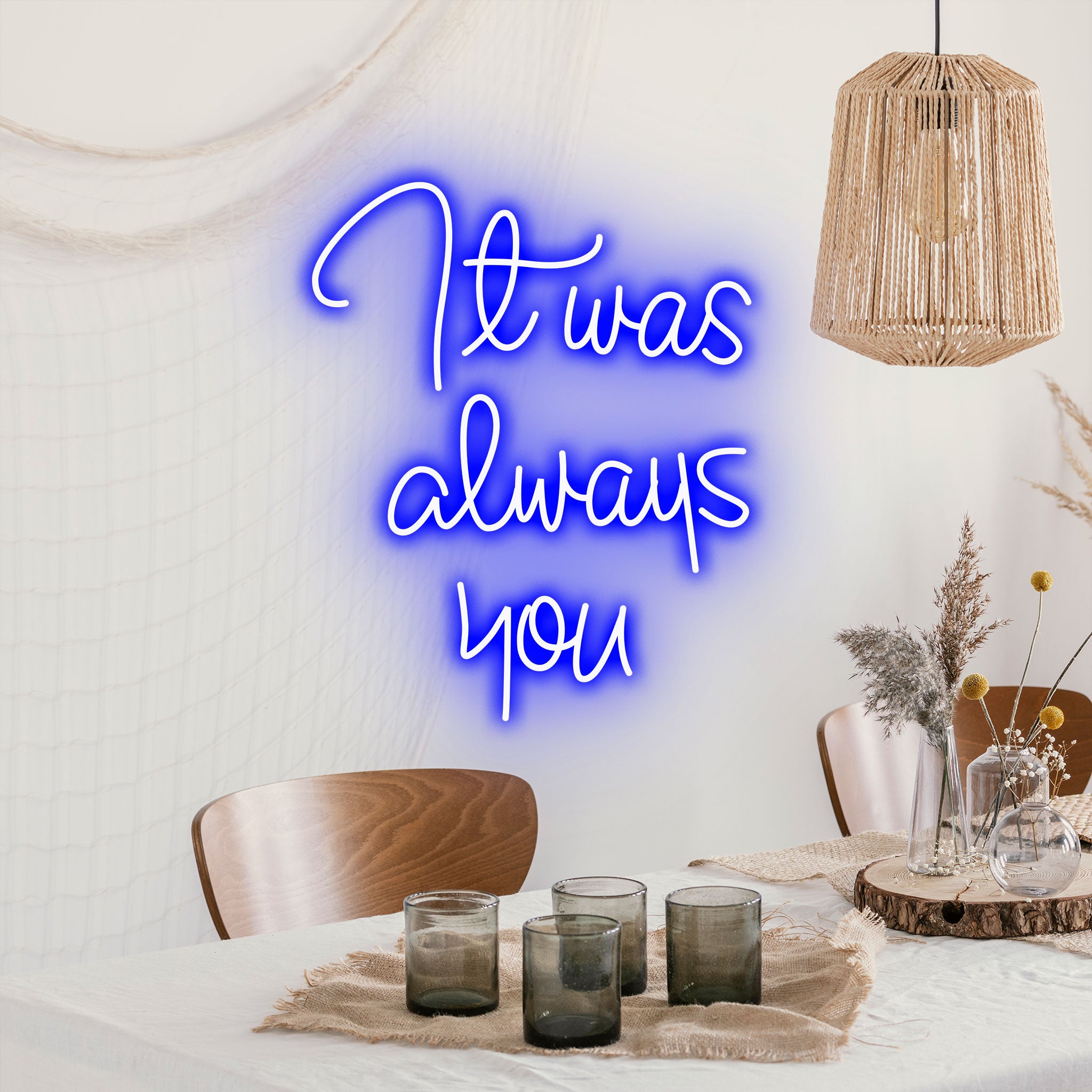 It Was Always You - Neon Sign - Wedding Engagement Event