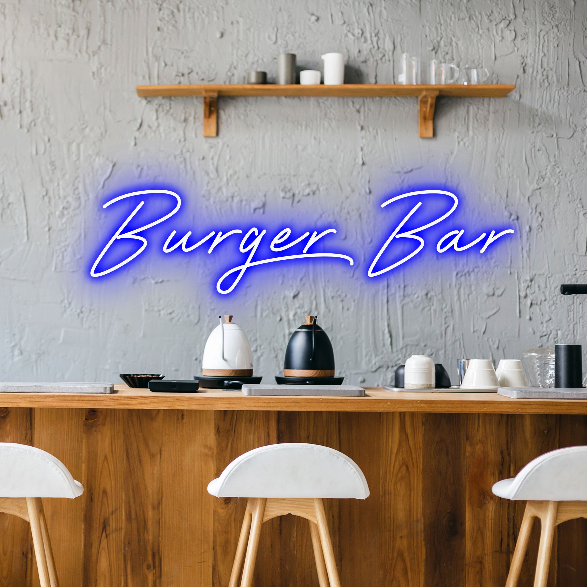 Burger Bar - Neon Sign - Burger Venue