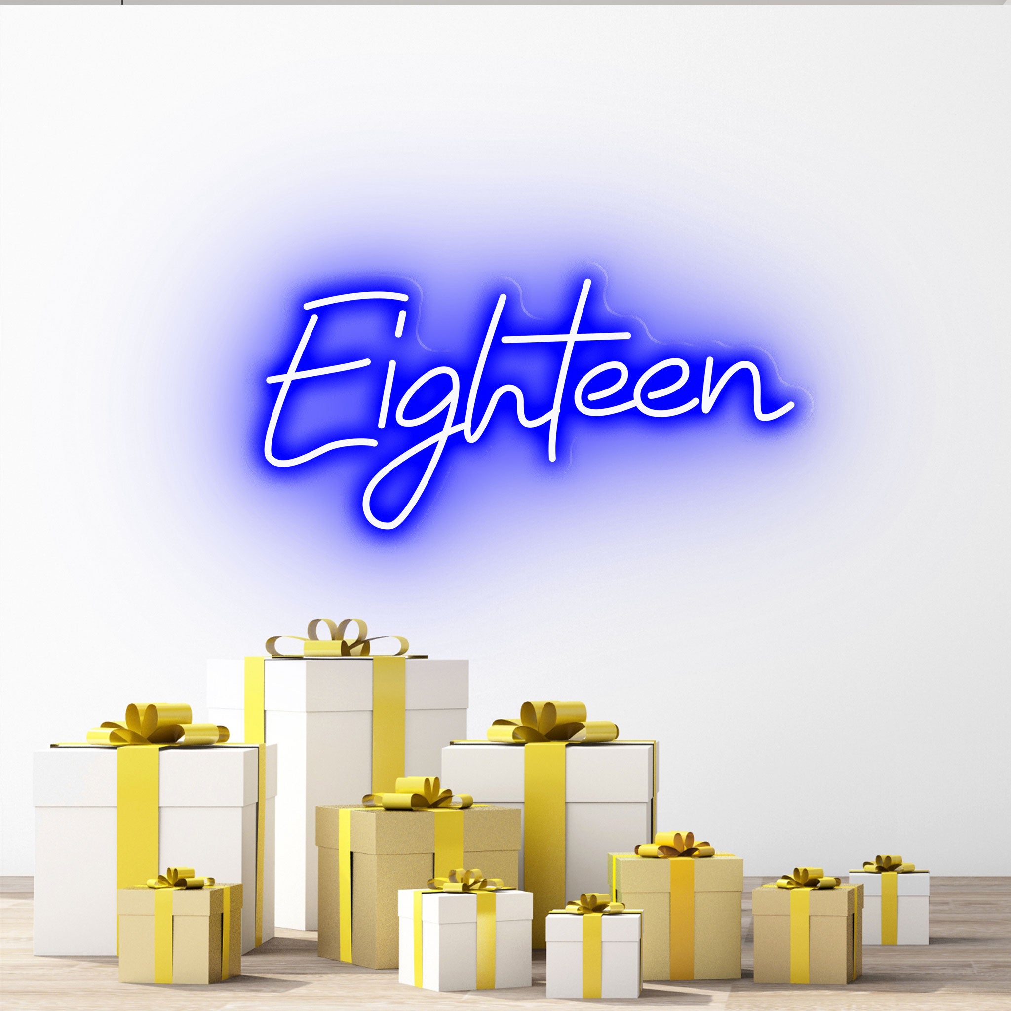 Eighteen - Neon Sign - Birthday Party