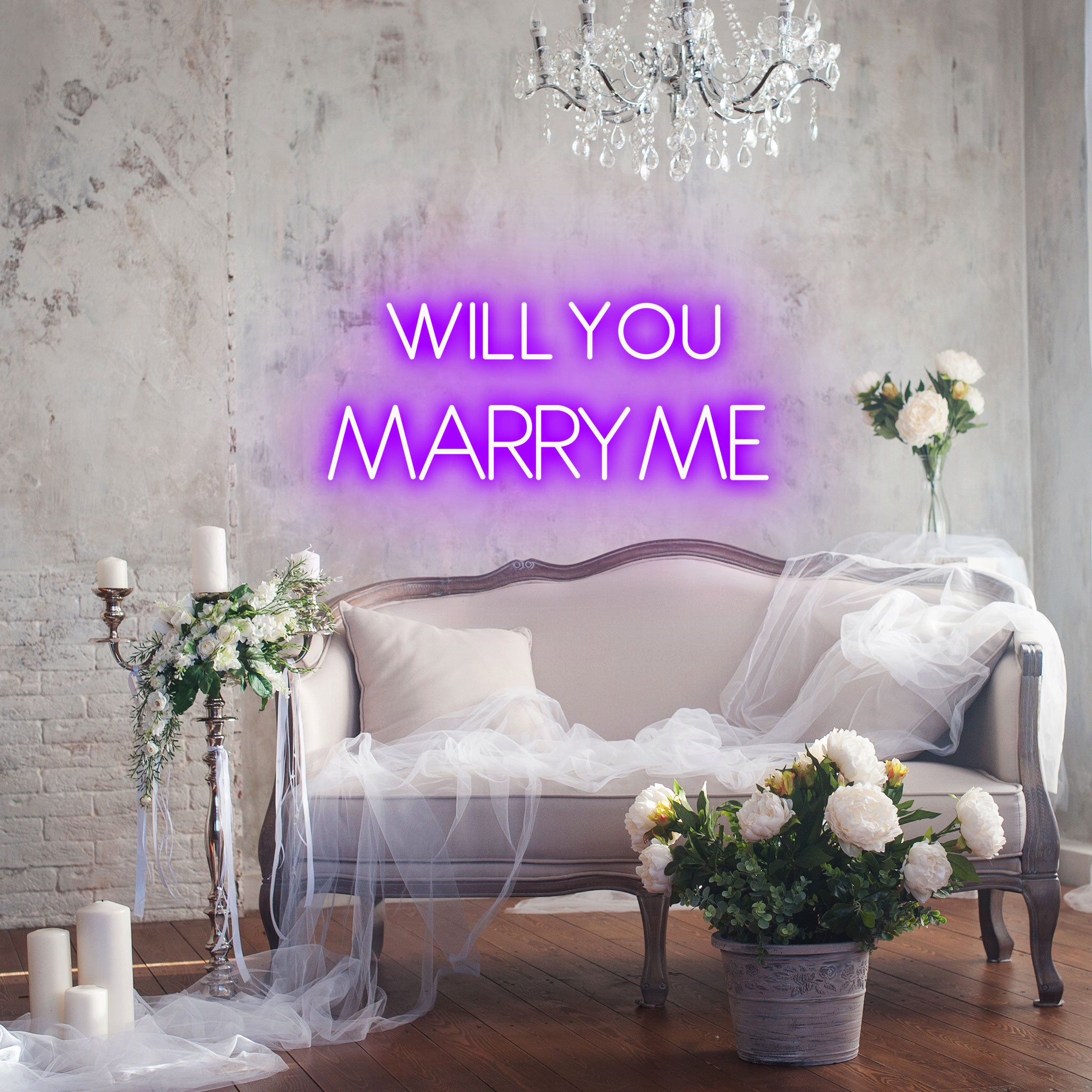 Will You Marry Me - Neon Sign - Wedding Engagement Event