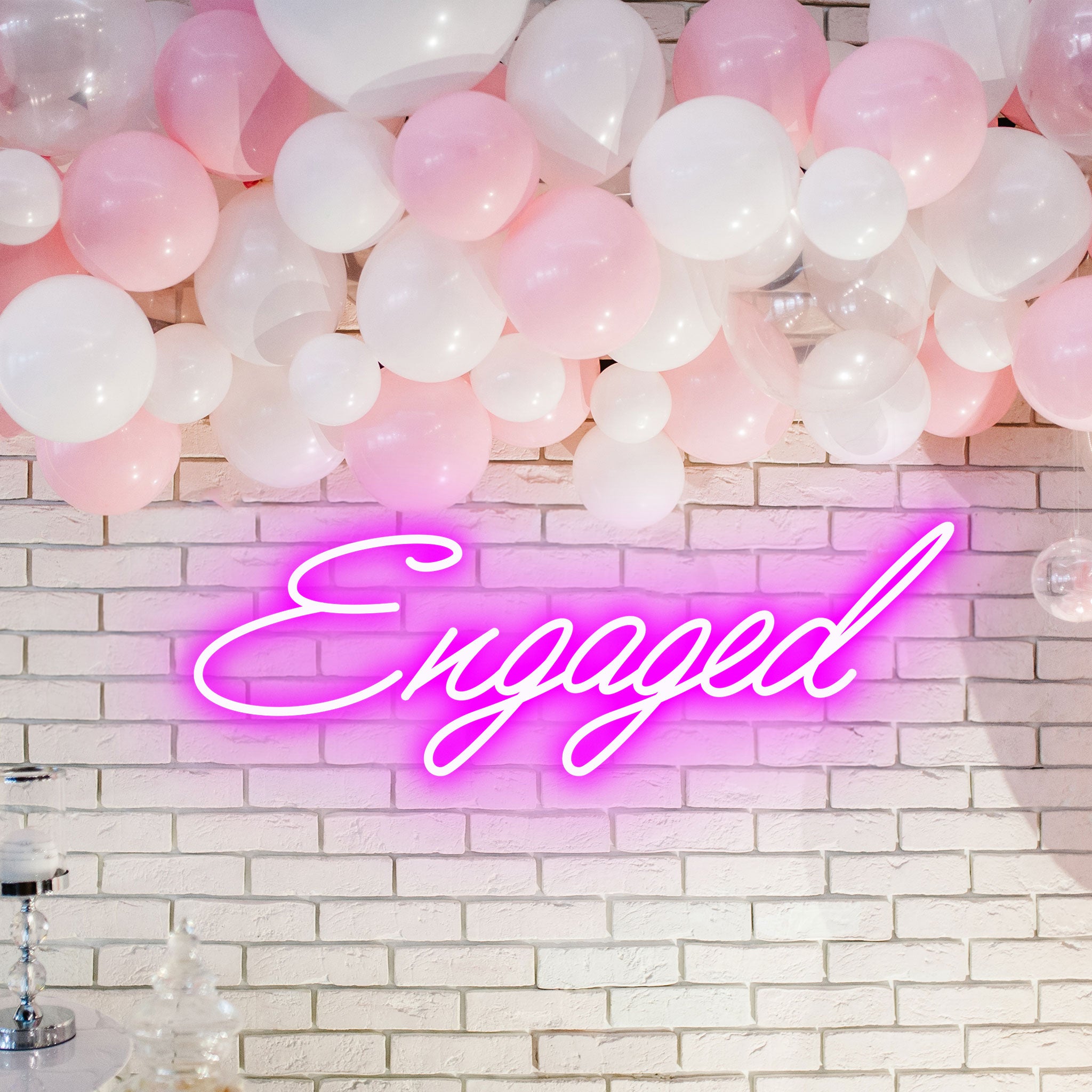 Engaged - Neon Sign - Wedding Engagement Event
