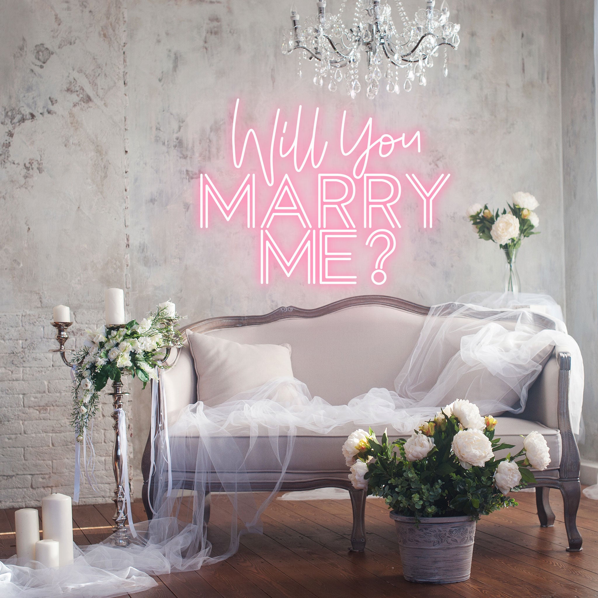 Will You Marry Me - Neon Sign - Wedding Engagement Event