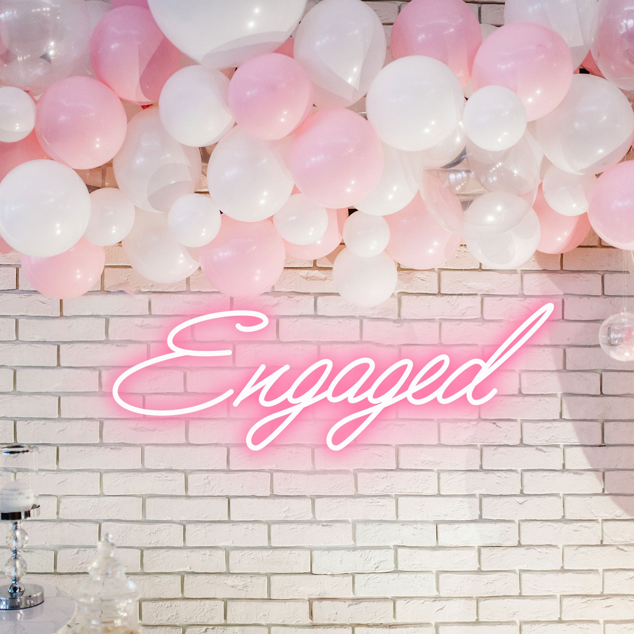 Engaged - Neon Sign - Wedding Engagement Event