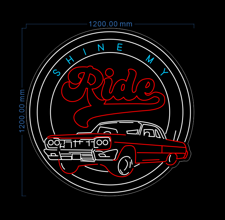 Custom Neon 'Ride' [+ 2 FREE Bonus Items] ~$100 OFF