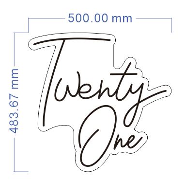 Custom Neon 'Twenty One' [+ 2 FREE Bonus Items] ~$50 OFF