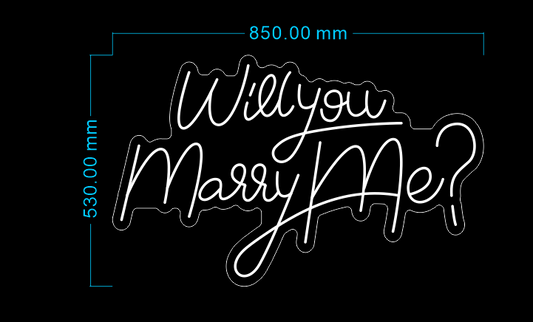 Custom Neon 'Will You Marry Me?' [+ 2 FREE Bonus Items] ~$150 OFF