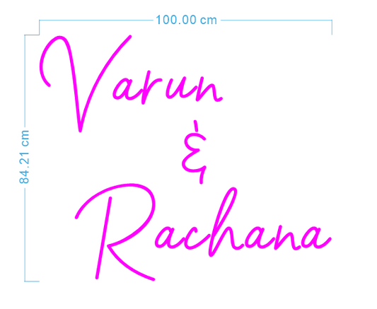 Custom Neon 'Varun & Rachana' [+ 2 FREE Bonus Items] ~$150 OFF