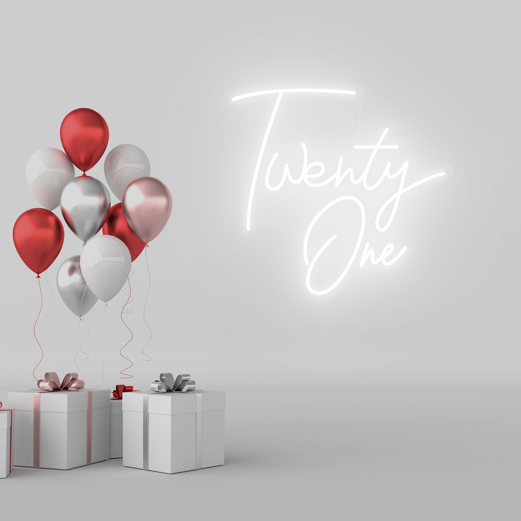 Twenty One - Neon Sign - Birthday Party