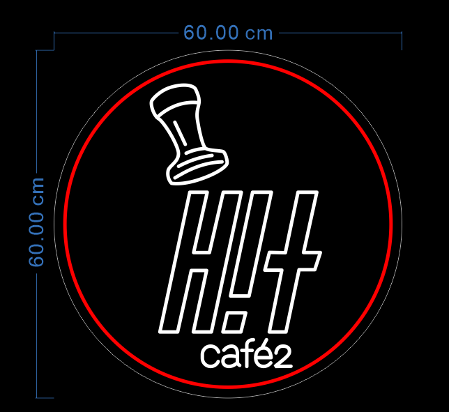 Custom Neon 'Hit cafe2' [+ 2 FREE Bonus Items] ~$50 OFF