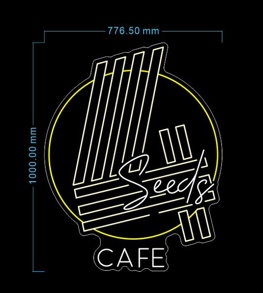 Custom Neon 'Seeds Cafe' [+ 2 FREE Bonus Items] ~$100 OFF