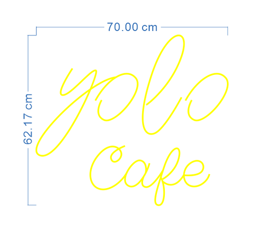 Custom Neon 'Yolo Cafe' [+ 2 FREE Bonus Items] ~$80 / $120 OFF