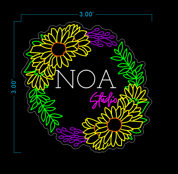 Custom Neon 'NOA Studio' [+ 2 FREE Bonus Items] ~$100 OFF