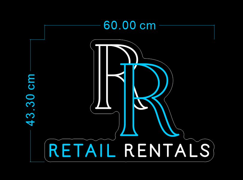 Custom Neon 'RETAIL RENTALS’ [+ 2 FREE Bonus Items] ~$50 OFF