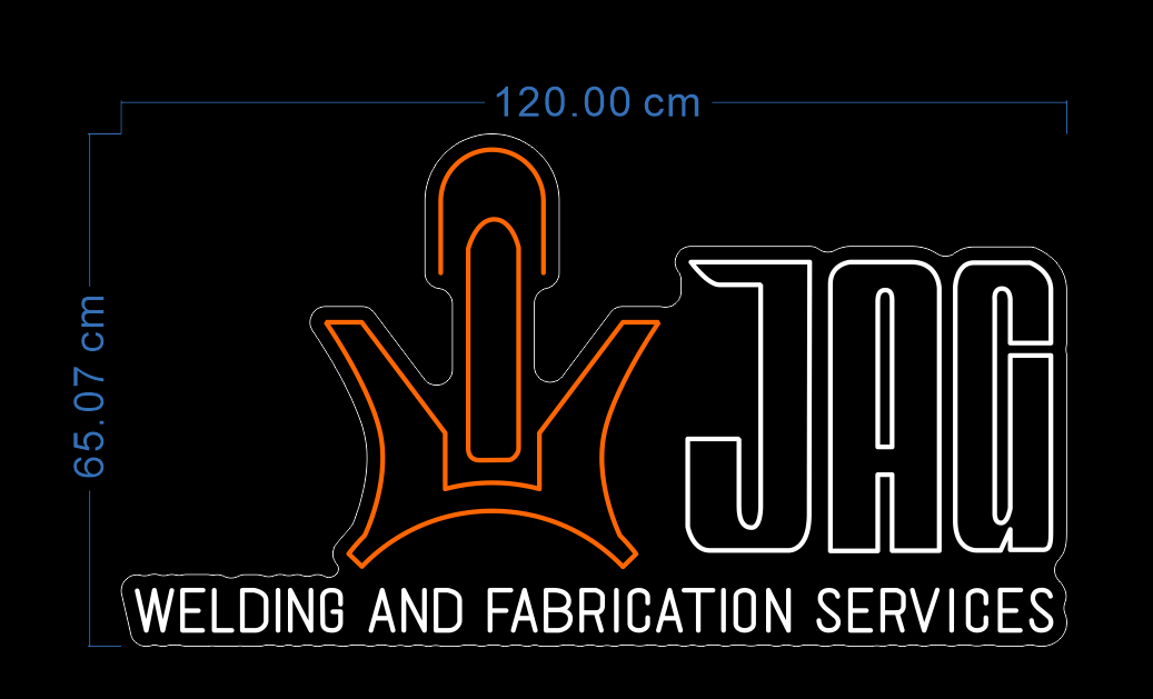 Custom Neon 'JAG WELDING AND FABRICATION SERVICES’ [+ 2 FREE Bonus Items] ~$100 OFF