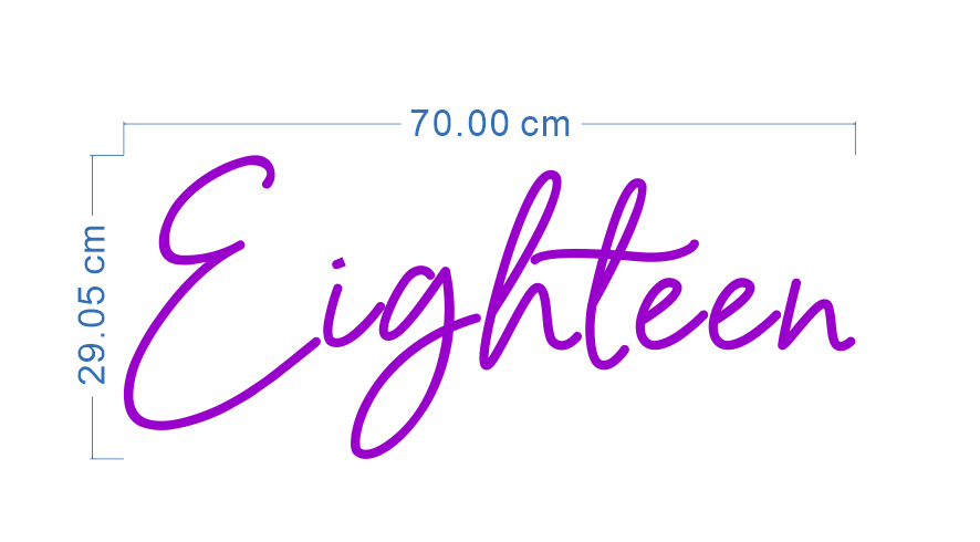 Custom Neon 'Eighteen’ [+ 2 FREE Bonus Items] ~$50OFF