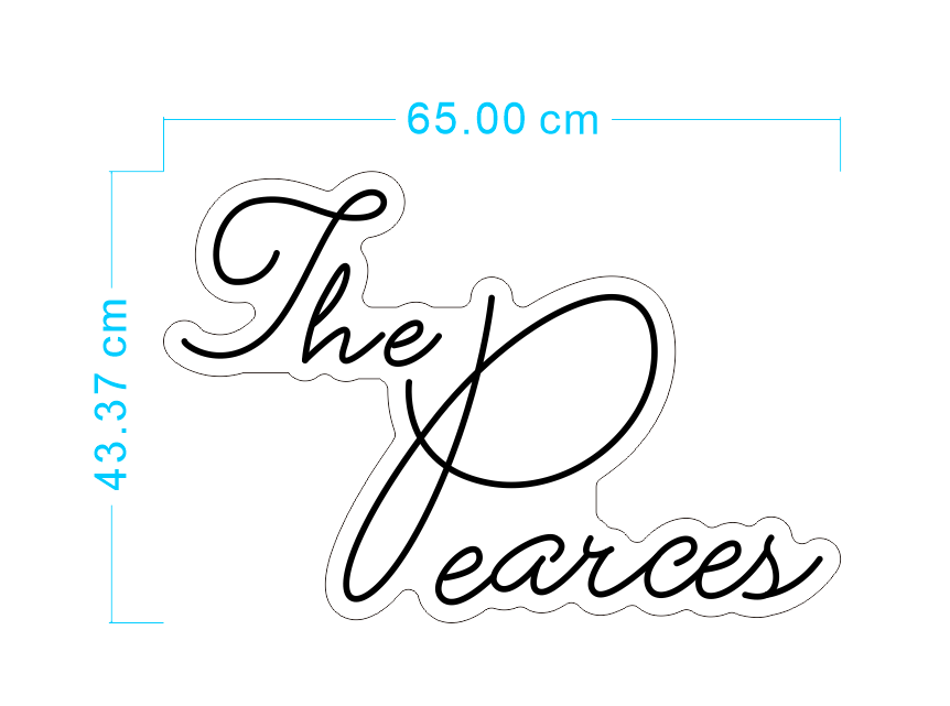 Custom Neon 'The Pearces' [+ 2 FREE Bonus Items] ~$50 OFF