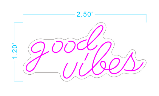 Custom Neon 'Good Vibes’ [+ 2 FREE Bonus Items] ~$50 OFF