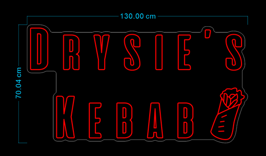 Custom Neon 'DRYSIE'S KABAB’ [+ 2 FREE Bonus Items] ~$100 OFF