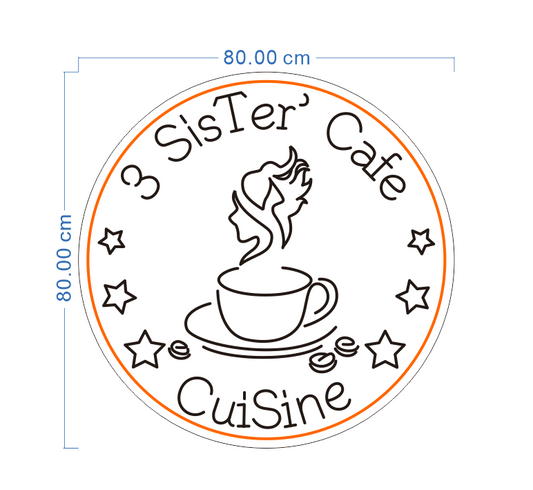 Custom Neon '3 SisTer' Cafe’ [+ 2 FREE Bonus Items] ~$100 OFF