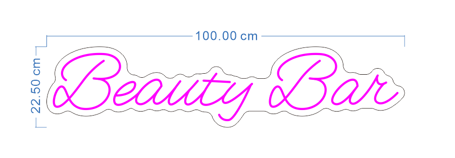 Custom Neon 'Beauty Bar' [+ 2 FREE Bonus Items] ~$80 OFF