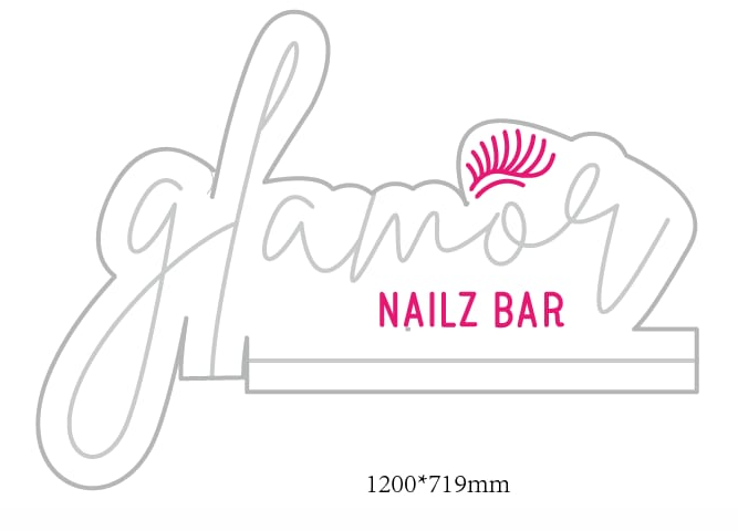 Custom Neon 'Glamor Nailz Bar' [+ 2 FREE Bonus Items] ~$150 OFF