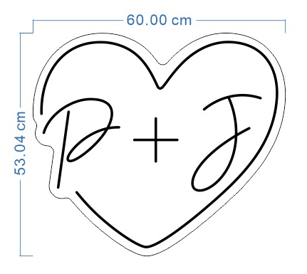 Custom neon 'P+J' Size Upgrade