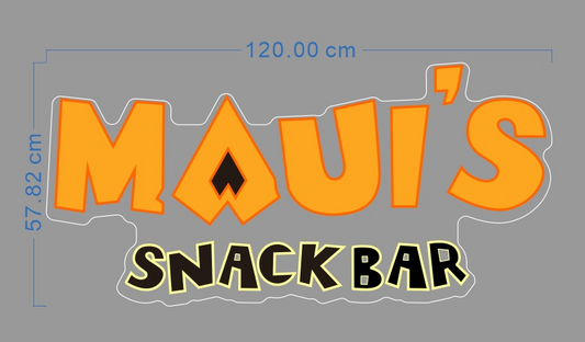 Custom Neon 'Maui's Snack Bar' [+ 2 FREE Bonus Items] ~$100 OFF