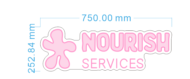 Custom Neon 'Nourish Services' [+ 2 FREE Bonus Items] ~$150 OFF