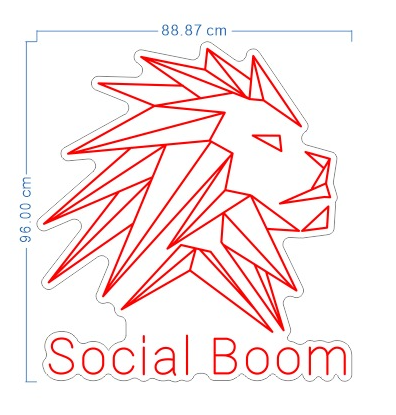 Custom Neon 'Social Boom' [+ 2 FREE Bonus Items]