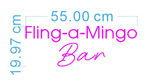 Custom Neon 'Fling-a-Mingo Bar' [+ 2 FREE Bonus Items] ~$150 OFF