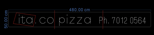 Custom Neon 'Ita. Co Pizza' [+ 2 FREE Bonus Items] ~$50 OFF