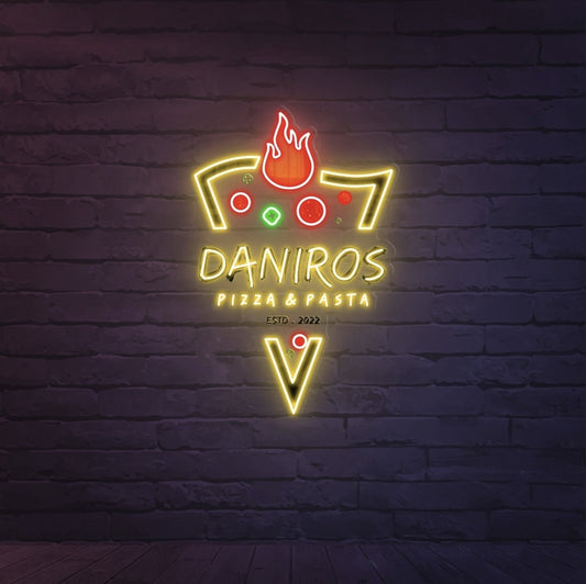 Custom Neon 'DaNiro's Pizza & Pasta' [+ 2 FREE Bonus Items] ~$200 OFF