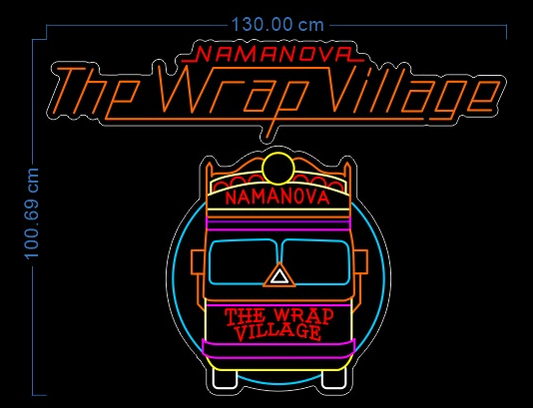 Custom Neon 'The Wrap Village' [+ 2 FREE Bonus Items] ~$50 OFF