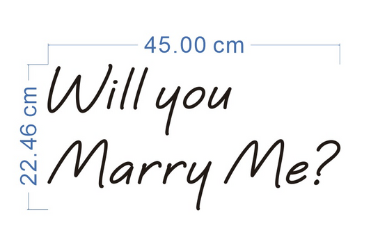 Custom Neon 'Will you marry me' [+ 2 FREE Bonus Items] ~$50 OFF